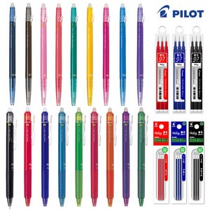 프릭션 볼 0.38 0.5 0.7mm 리필 fixion ball 빠이롯트 지워지는 볼펜, 1.슬림볼펜(0.38mm), 블루, 블루