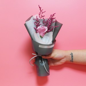 블리스테리 비누장미꽃다발/비누꽃1송이/미니꽃다발/한송이 [3colo], 체리블러썸