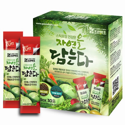 조은약초 자연을 담는다 프리미엄 검은콩검은깨환 스틱