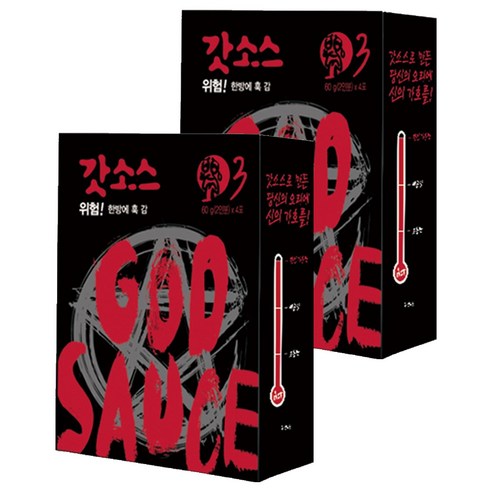 갓소스 만능양념소스 3단계 시그니처 매운맛, 60g, 8개