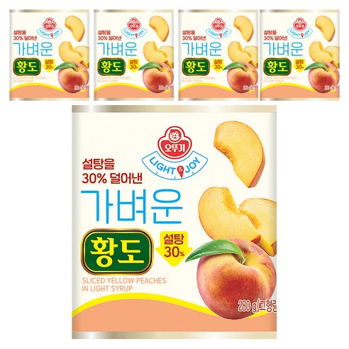 오뚜기 LIGHT 앤 JOY 가벼운 황도