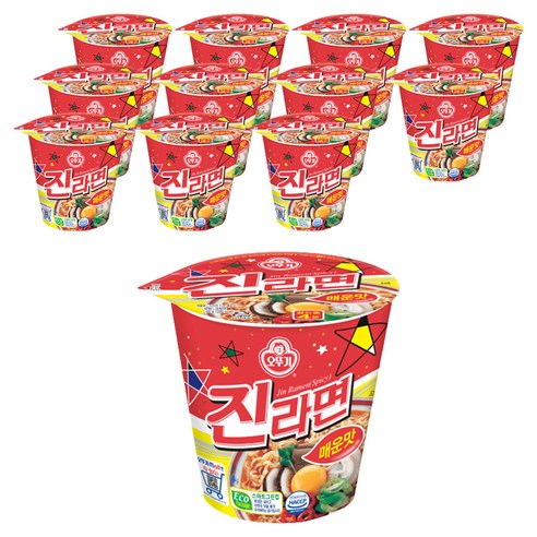 오뚜기 진라면 컵 매운맛 65g