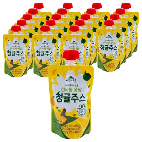 제주다믐 한라봉 퐁당 청귤주스, 20개, 100ml
