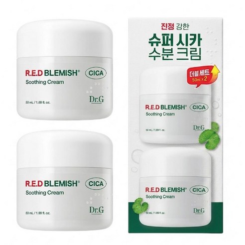 닥터지 레드 블레미쉬 시카 수딩 크림, 50ml, 2개