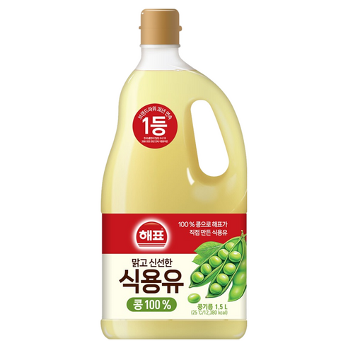 사조 해표 콩기름 식용유, 1.5L, 1개