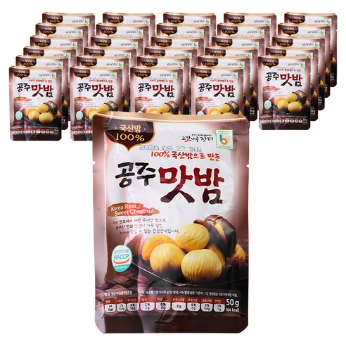 고맛나루 공주맛밤, 50g, 40개