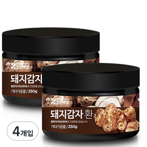 굿허브 프리미엄 돼지감자환, 4개, 250g