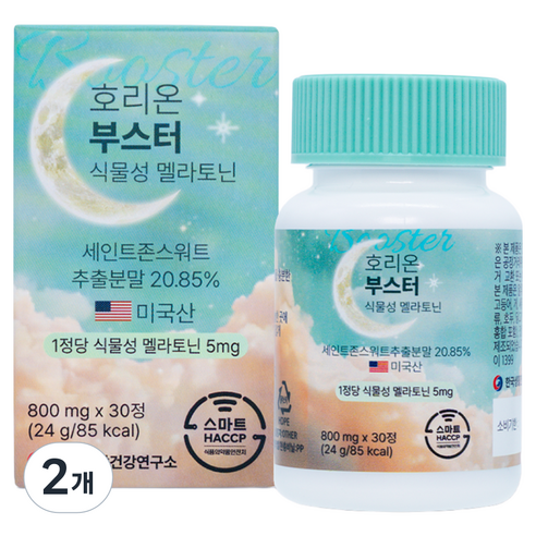 한국생활건강연구소 호리온 부스터 식물성 멜라토닌 5mg 30정
