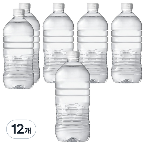 아이시스 생수 화이트캡 무라벨, 12개, 1L