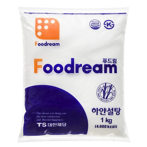 푸드림 하얀설탕, 1kg, 1개
