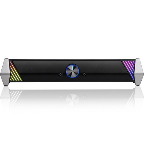 브리츠 컴퓨터 스피커 사운드바 게이밍 PC 프리미엄 RGB LED 2채널, BZ-SP300X, 블랙