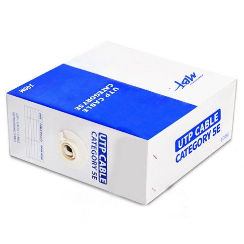 엠비에프 C5E100G CAT.5E UTP 랜 케이블 MBF-C5E100G, 그레이, 1개, 100m
