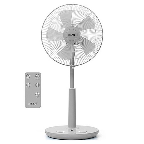 한경희생활과학 초미세풍 발터치 리모컨 컬러 선풍기 HAAN-HDC230, HAAN-HDC230(그레이)