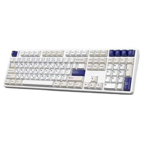 한성컴퓨터 저소음 가스켓 3모드 폼떡 유무선 기계식 키보드, 오션화이트, GK798 PRO, 문라이트축