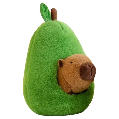 카피바라 인형, 25cm, 아보카도, 1개