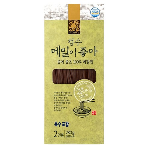 청수식품 청수 메밀이좋아 + 육수 세트 2인분