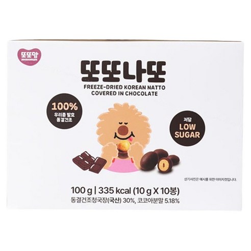 또또맘 또또나또, 1개, 100g, 초코맛
