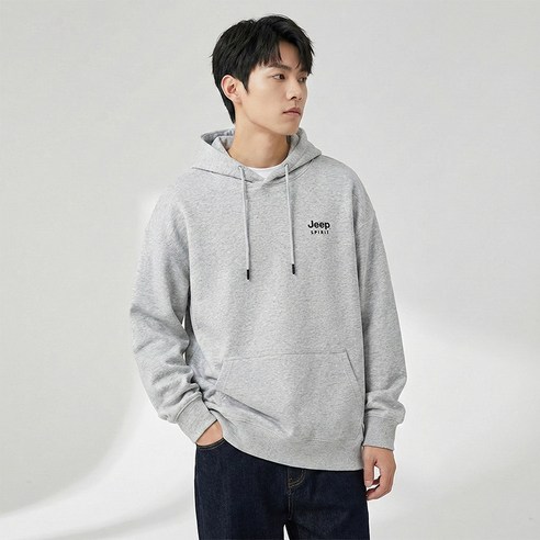 지프스피릿 남녀공용 패셔너블 빅포켓 후드티