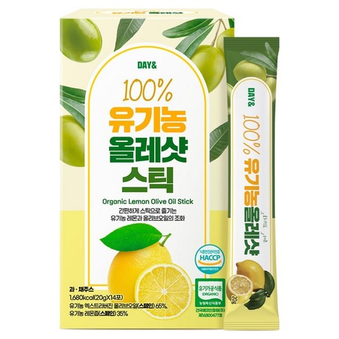 데이앤 유기농 올리브오일 레몬즙 올레샷