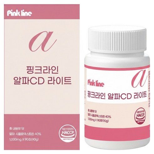 핑크라인 알파CD 라이트 알파시클로덱스트린 90g, 1개, 90정