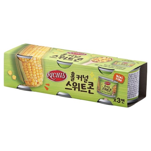리치스 홀 커널 스위트 콘, 125g, 3개
