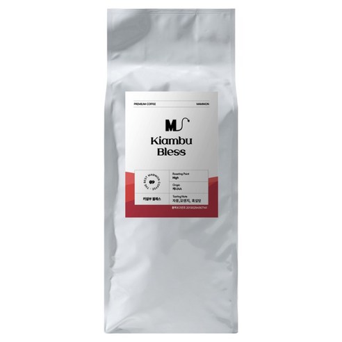 마몬 키암부 블레스 원두, 1개, 1kg, 홀빈(분쇄안함)