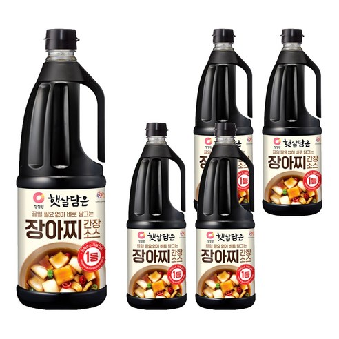 햇살담은 장아찌 간장소스, 1.7L, 5개