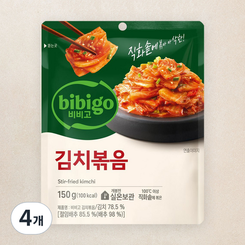 [로켓프레시] 비비고 김치볶음, 150g, 4개