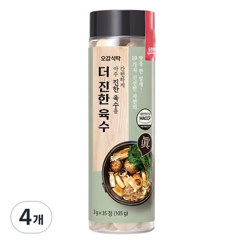 오감식탁 더 진한 육수, 105g, 4개