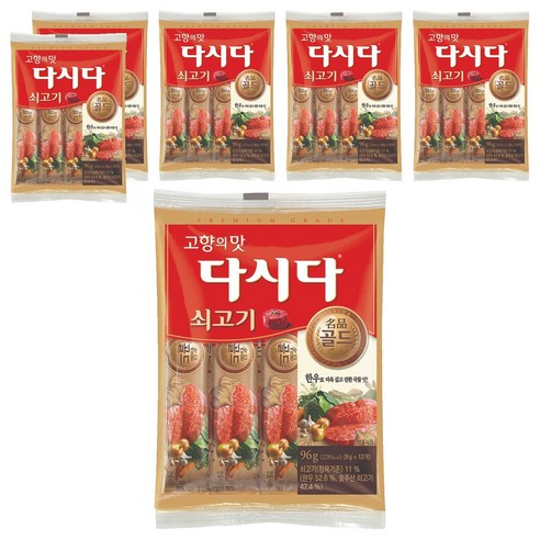 다시다 골드 쇠고기, 96g, 6개