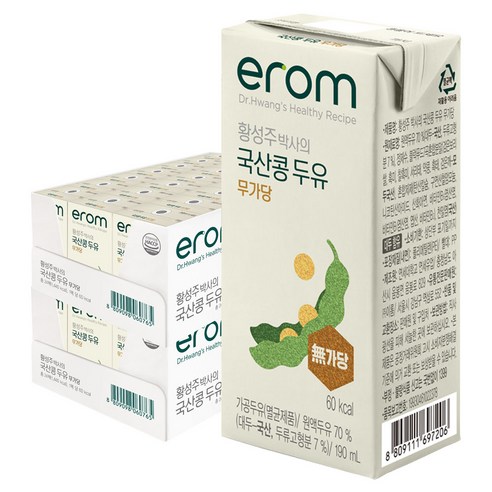이롬 황성주 박사의 국산콩 두유 무가당