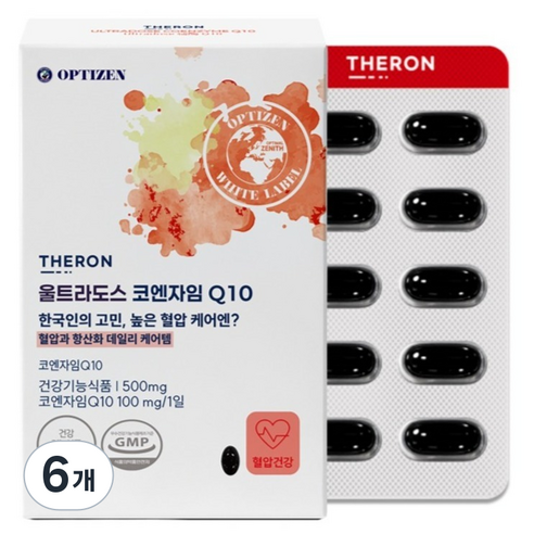 옵티젠 THERON 울트라도스 코엔자임 Q10 15g, 6개, 30정