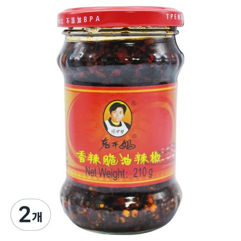 라오깐마 향라취 유라죠우 라조장, 210g, 2개