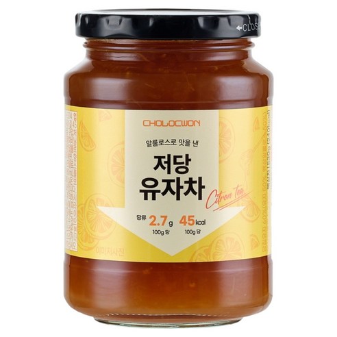초록원 알룰로스 저당 유자차