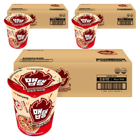 삼양 맵탱 마늘조개라면 65g, 45개