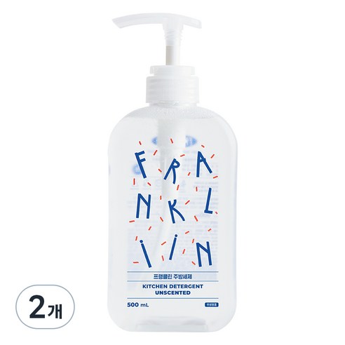 FRANKLIIN 주방세제&젖병세정제, 500ml, 2개