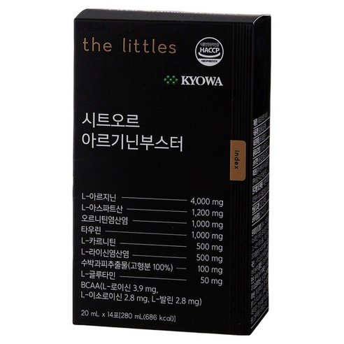 더리틀스 시트오르 아르기닌부스터 라이신 오르니틴 L 아르기닌 14p, 280ml, 1개
