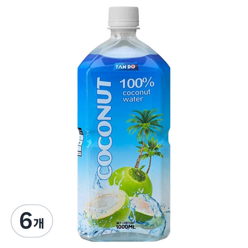 탄도 코코넛 워터, 1L, 6개