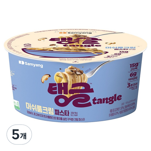 tangle 큰컵 탱글 머쉬룸 크림 파스타, 5개, 105g