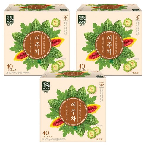 녹차원 여주차, 40개입, 3개, 700mg
