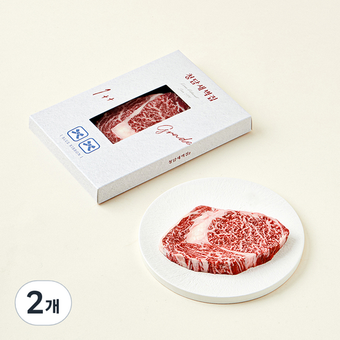 [로켓프레시] 청담새벽집 한우 1++등급 꽃등심 구이용 (냉장), 150g, 2개