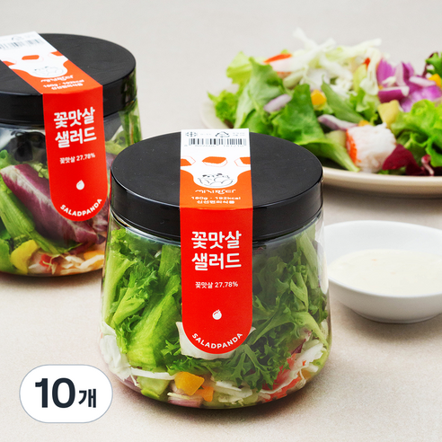 [로켓프레시] 세끼판다 꽃맛살 샐러드, 180g, 10개