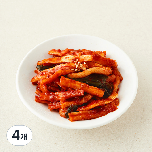 [로켓프레시] 여담찬 무말랭이 무침, 1kg, 4개