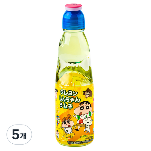 하타라무네 크레용신짱 파인애플향 라무네 탄산음료