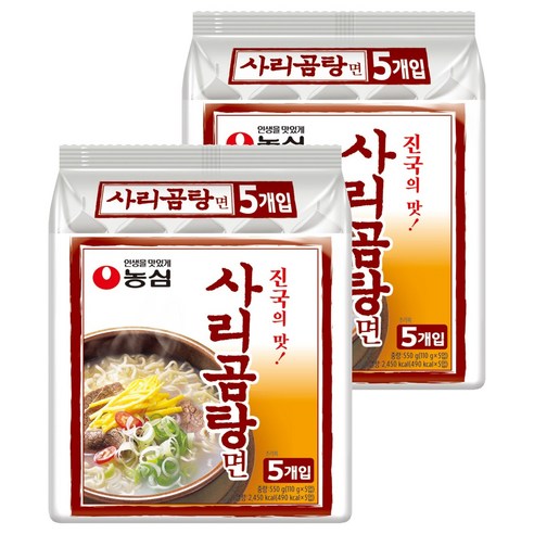 농심 사리곰탕면 110g, 10개