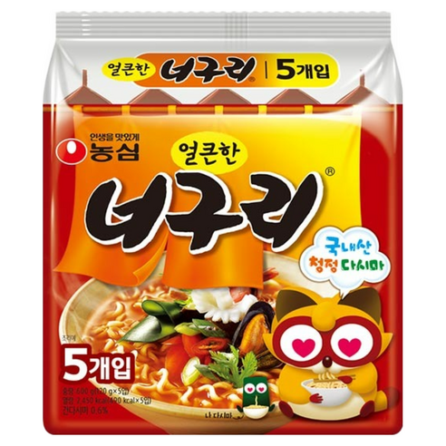 농심 얼큰한 너구리 120g