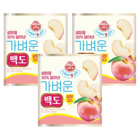 오뚜기 LIGHT 앤 JOY 가벼운 백도
