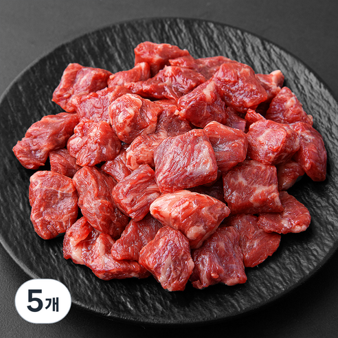 [로켓프레시] 설로인 한우 1등급 국거리용 (냉장), 300g, 5개