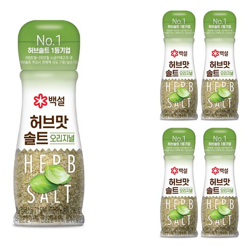 백설 허브맛 솔트 오리지널, 50g, 5개