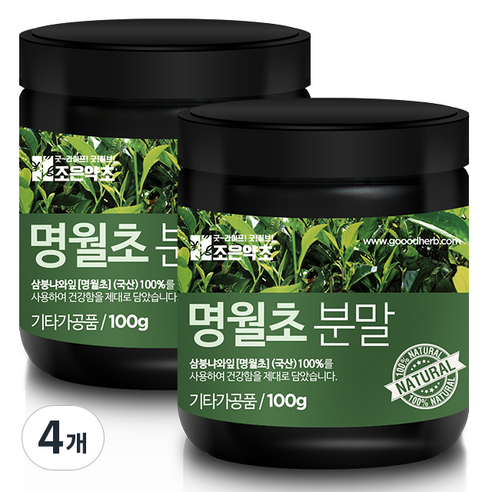 조은약초 명월초 분말, 100g, 4개